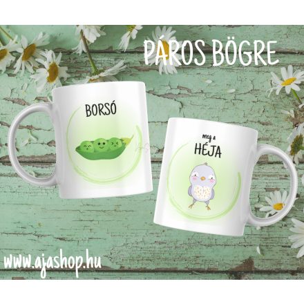 Borsó meg a héja - páros bögre