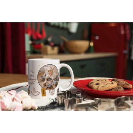 Karácsonyi fényképes bögre