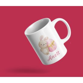 Nyuszis bögre egyedi névvel